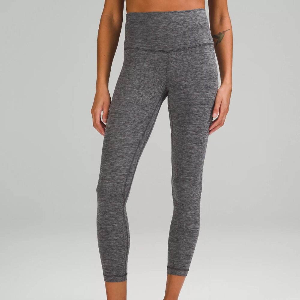 Lululemon Align High-Rise Pant 25" Heathered Graphite Grey Size 4